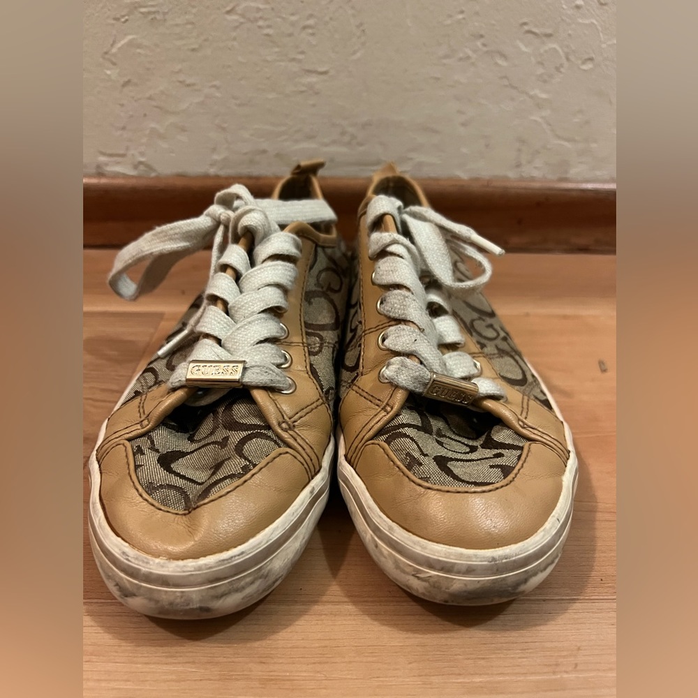 Well worn GUESS shoes